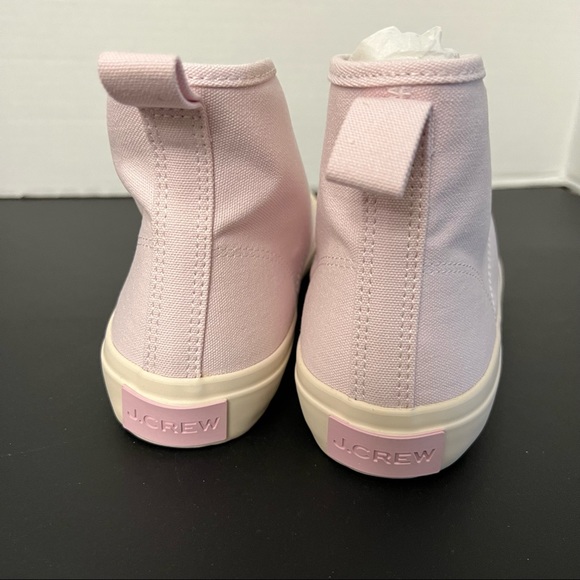 J.Crew Lavender Purple Canvas High Top Sneakers Shoes Size 12 New - Picture 5 of 7